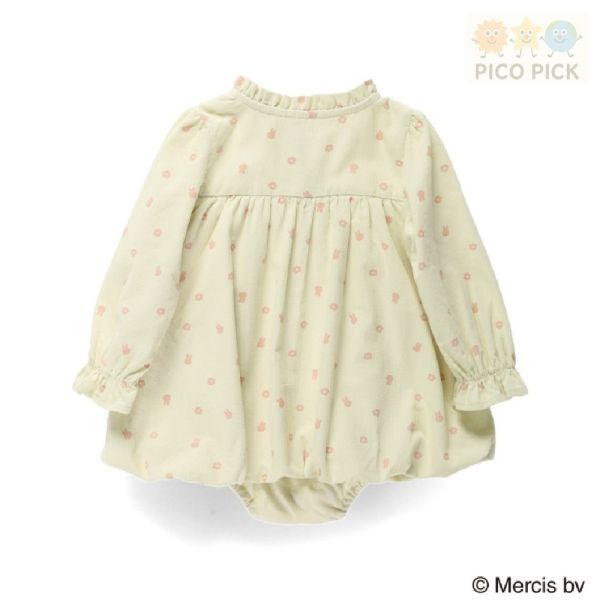 日本｜Branshes × 米飛兔 MIFFY 長袖氣球連身衣｜寶寶秋冬洋裝 包屁衣 80公分 Branshes 米飛兔 連身衣、寶寶洋裝 包屁衣、日本嬰兒服飾、米飛兔秋冬童裝、日本童裝代購