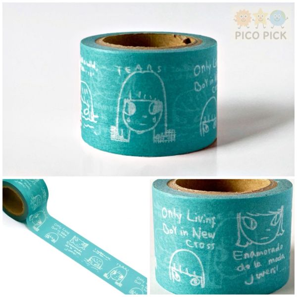 日本直送 奈良美智 WASHI TAPE 和紙膠帶｜紙膠帶｜裝飾膠帶｜奈良美智紙膠帶 奈良美智、和紙膠帶、日本直送、Nara Yoshitomo、正版授權、紙膠帶、文具收藏、手帳裝飾、文具控必買、手作必備