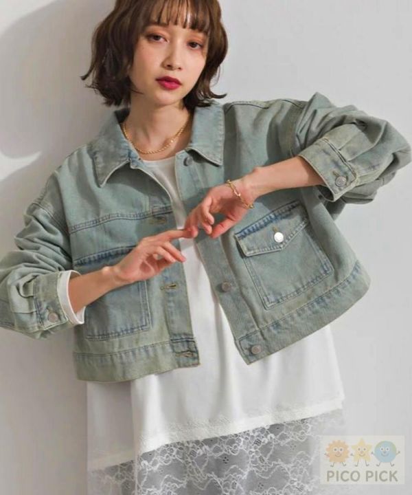 日本 2026春裝 Elencare Due｜10oz短版牛仔外套 短版牛仔外套 牛仔外套 牛仔外套女 短版外套 