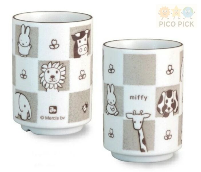 日本製正版Miffy 米飛兔 日式陶瓷茶杯/抹茶杯（共4款） 