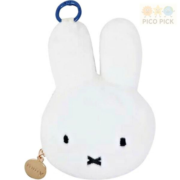 日本正版 Miffy米飛兔 立體造型零錢包｜絨毛拉鍊收納包｜附吊環 