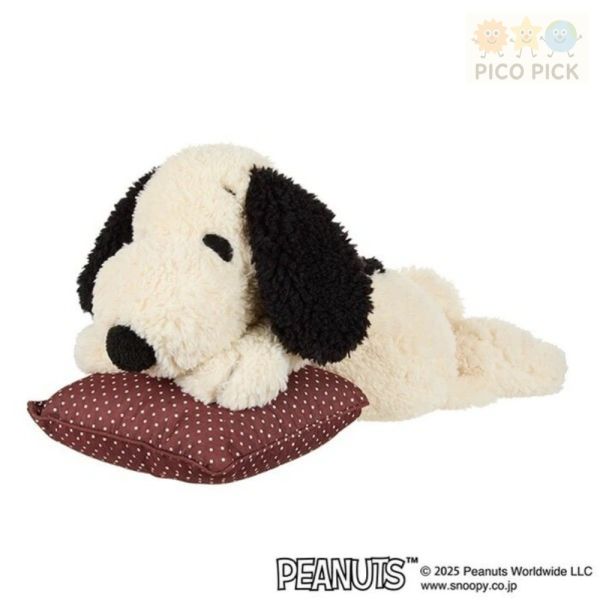 日本正版PEANUTS Snoopy 史奴比軟綿綿超療癒趴姿娃娃 51cm 