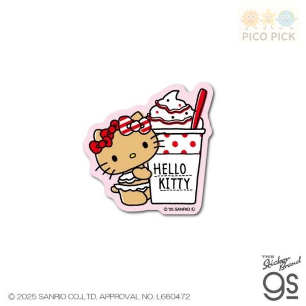 日本正版｜日燒Hello Kitty造型貼紙（2025夏季限定款）｜日曬Kitty 單款／整組販售 