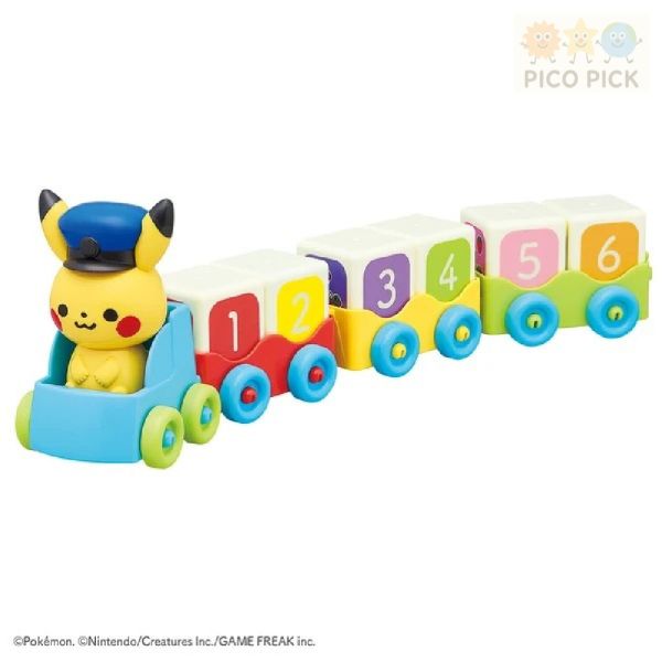 日本直送｜Monpoke 皮卡丘積木火車｜數字學習｜益智玩具 