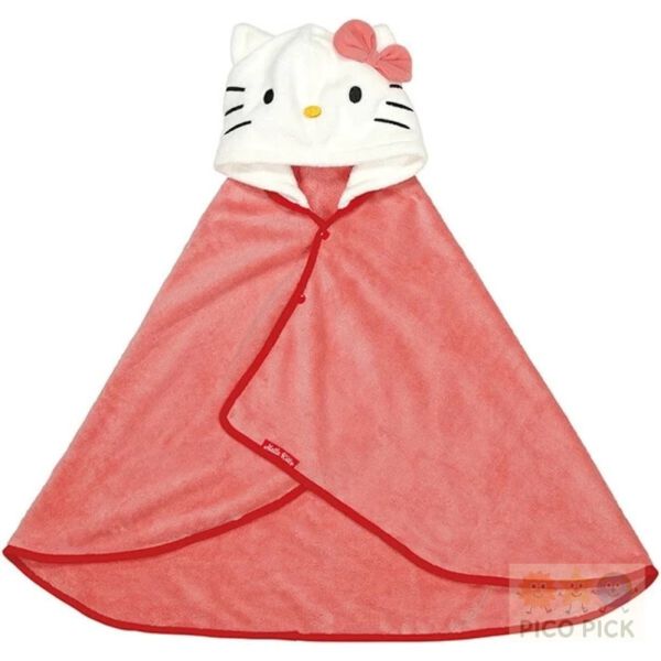 日本 直送 《三麗鷗角色連帽造型浴巾斗篷／速乾吸水／兒童專用 Sanrio/Hello Kitty 