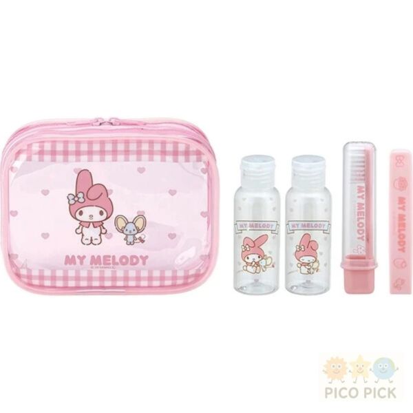 日本直送｜Sanrio旅行收納盥洗5件組【My Melody／Hello Kitty／庫洛米】 