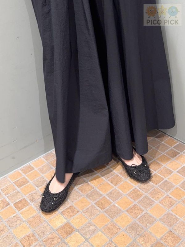 日本直送｜Le Talon 流蘇感亮片芭蕾平底鞋（3色可選） 