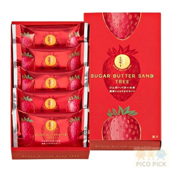 日本 Sugar Butter Sand Tree 濃莓草莓巧克力夾心餅（期間限定） 