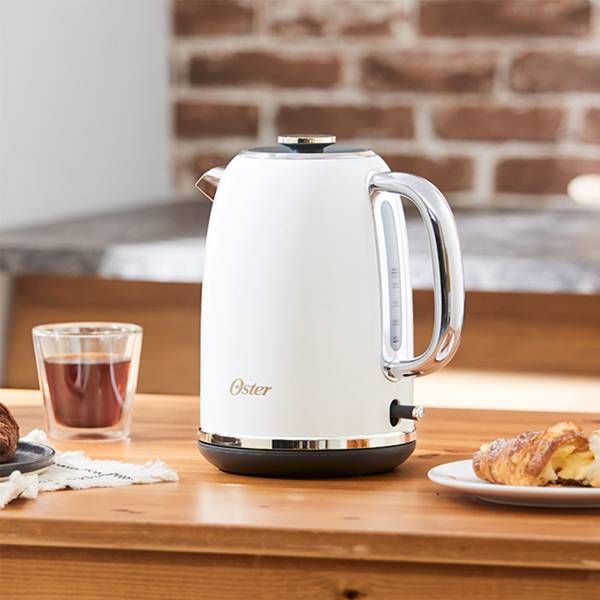 美國Oster．都會經典快煮壺 PlayByPlay,玩生活,居家,廚房,飲食,快煮,熱水,咖啡,茶,壺,美式,都會,經典,復古,時尚,省電,自動斷電,過濾,不鏽鋼