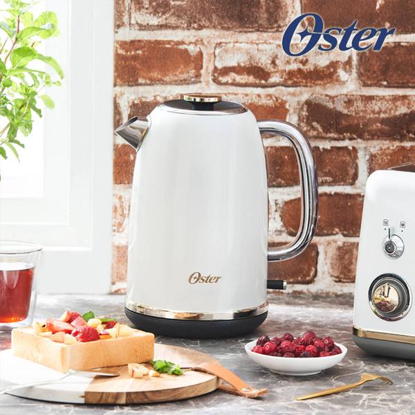 美國Oster．都會經典快煮壺 PlayByPlay,玩生活,居家,廚房,飲食,快煮,熱水,咖啡,茶,壺,美式,都會,經典,復古,時尚,省電,自動斷電,過濾,不鏽鋼