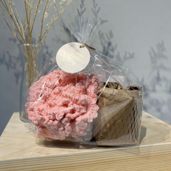 香氛花語 康乃馨香氛杯墊 成品 