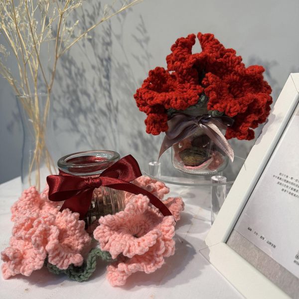 香氛花語 康乃馨香氛杯墊 材料包禮盒 