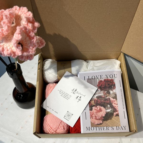 香氛花語 康乃馨香氛杯墊 材料包禮盒 