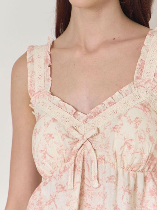 LUNALUZ 復古朱依紋睡衣套裝 