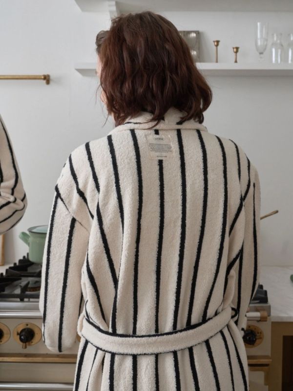 VIVIHOME  Rêve en Lumière Robe｜晨光之夢條紋睡袍 