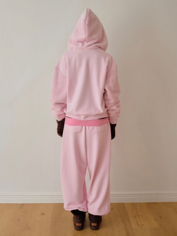 MMOM 家居服休閒長褲｜奶霧粉 