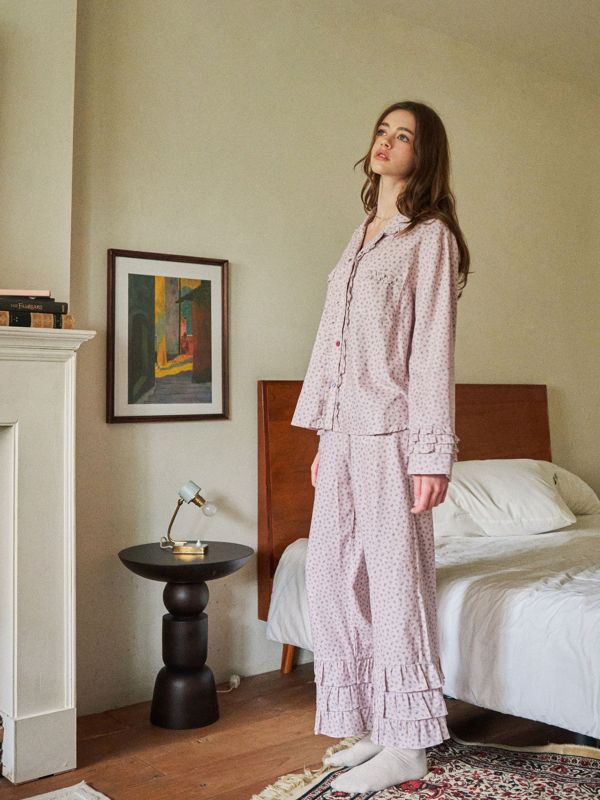 ULLALA 英倫霧紫睡衣套裝 