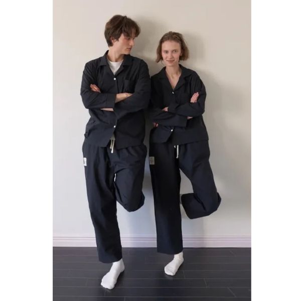 VIVIHOME 韓國時尚黑調睡衣套裝｜午夜巴黎系列 