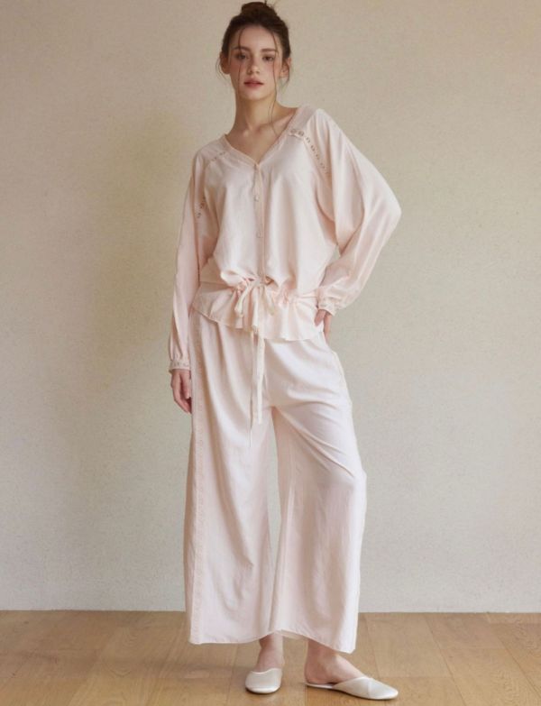 LUNALUZ｜Rose Lace 睡衣套裝（香檳粉・25W） 