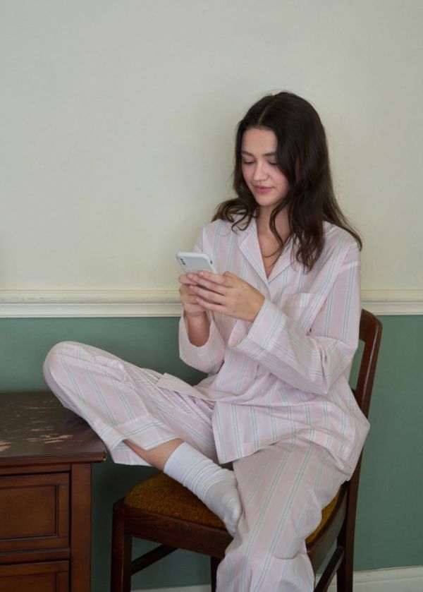 VIVIHOME 巴黎記憶粉色睡衣套裝 