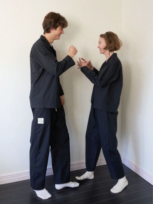 VIVIHOME 韓國時尚黑調睡衣套裝｜午夜巴黎系列 