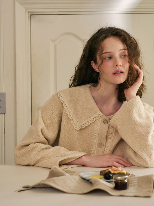 ULLALA 奶霜拿鐵珊瑚絨睡衣套裝 