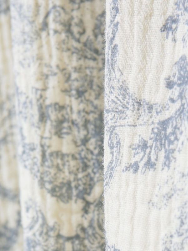 LUNALUZ 韓國復古浮世畫印花睡衣套裝｜雙層紗棉 