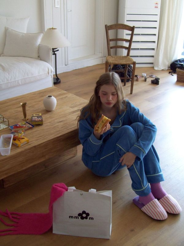 MMOM 柔軟保暖時尚家居服｜天藍色 