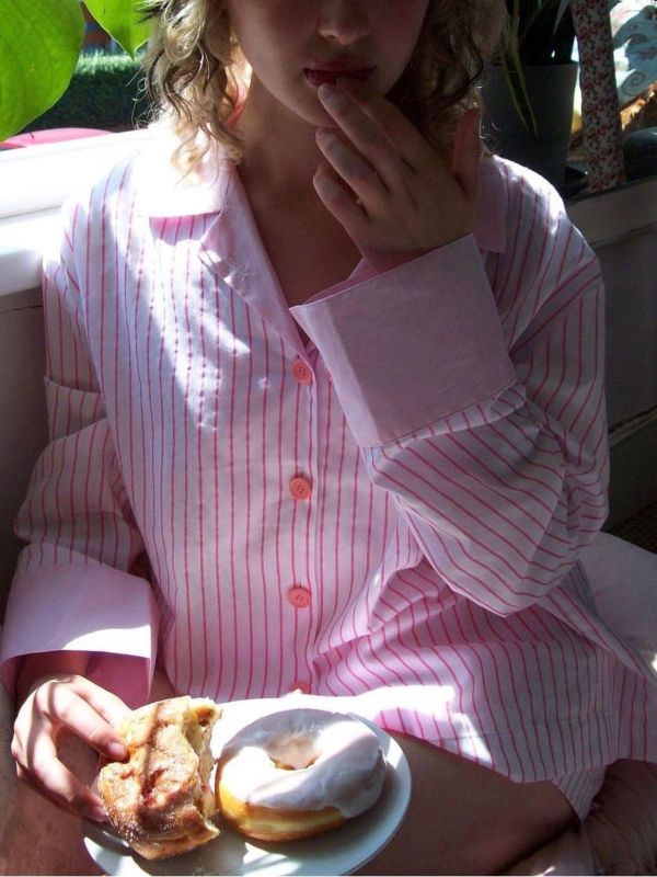 MMOM Flat Peach 條紋睡衣套裝｜60支棉 