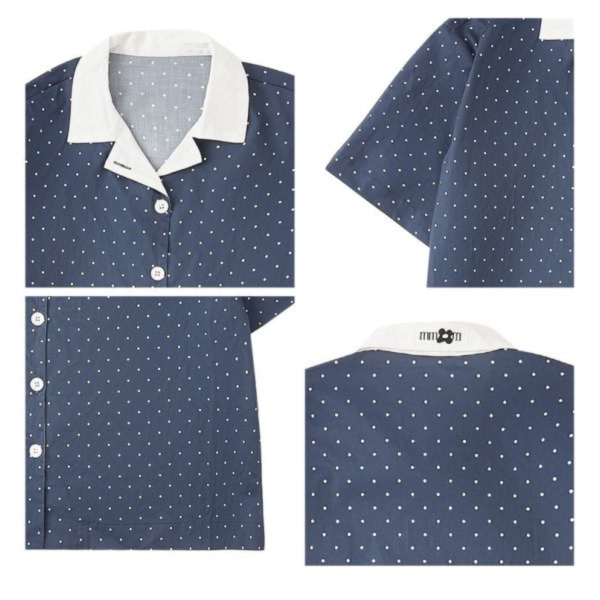 MMOM 圓點睡衣 - 海軍藍 