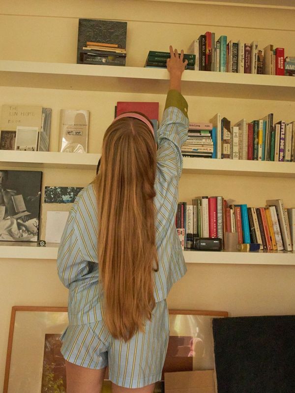 MMOM 條紋睡衣襯衫｜Sky Green 