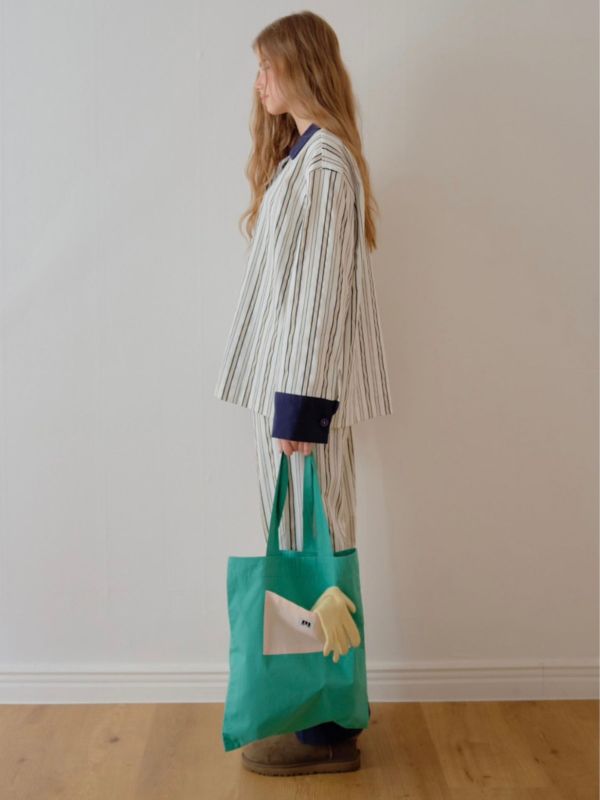 韓國 色塊設計睡衣套裝｜BEIGE 