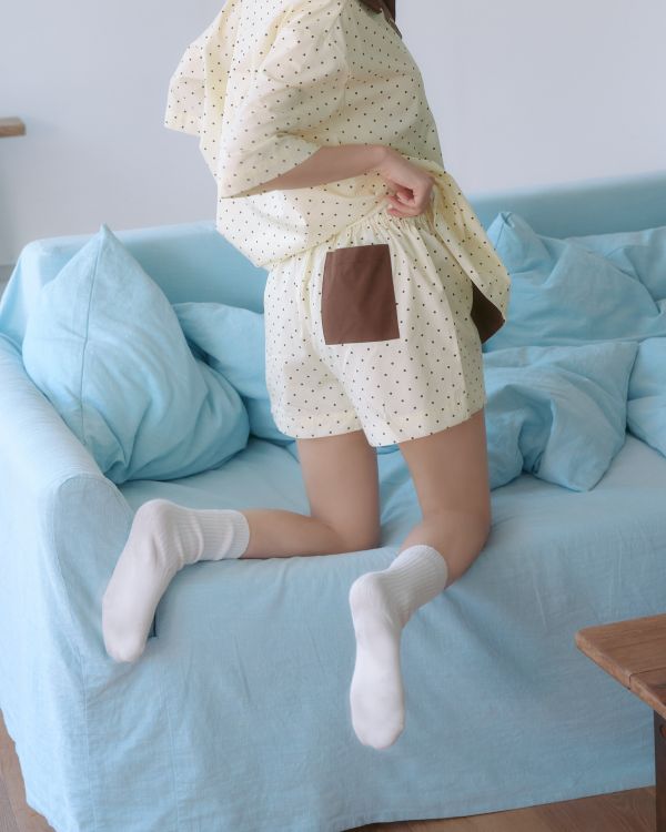 MMOM 悠閒短褲 棕色 