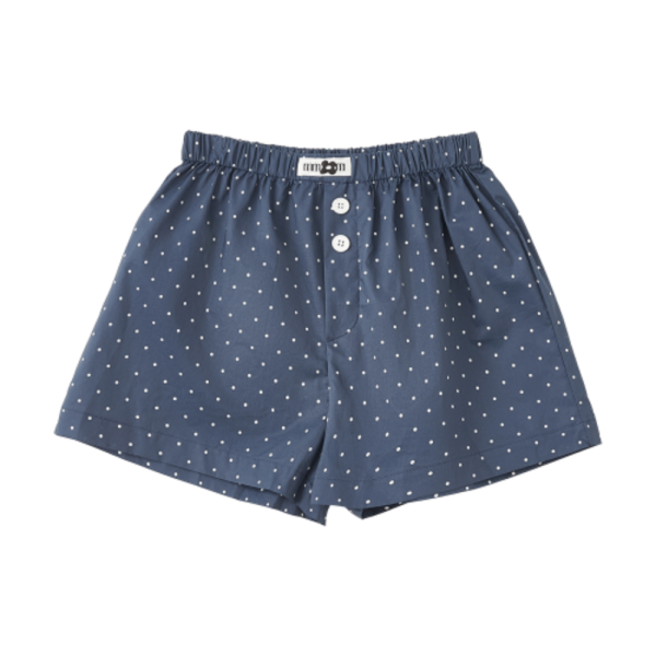 MMOM 園點短褲 海軍藍 