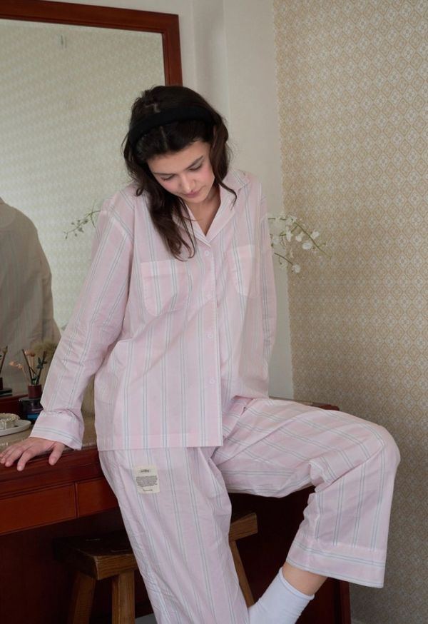 VIVIHOME 巴黎記憶粉色睡衣套裝 