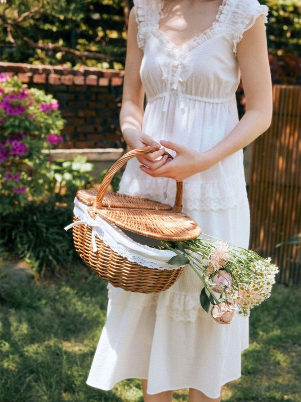 LUNALUZ 奢華蕾絲睡衣洋裝 