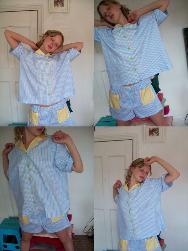 MMOM cotton candy 條紋短襯衫 