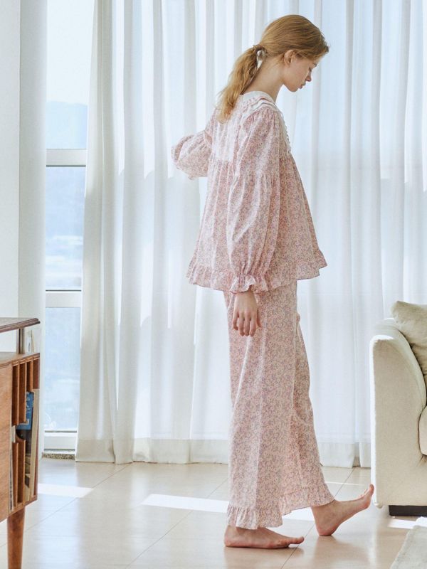 ULLALA  春款法式小花園系列 睡衣套裝｜PINK  26S 