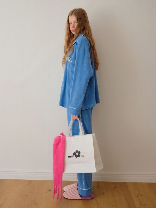 MMOM 柔軟保暖時尚家居服｜天藍色 