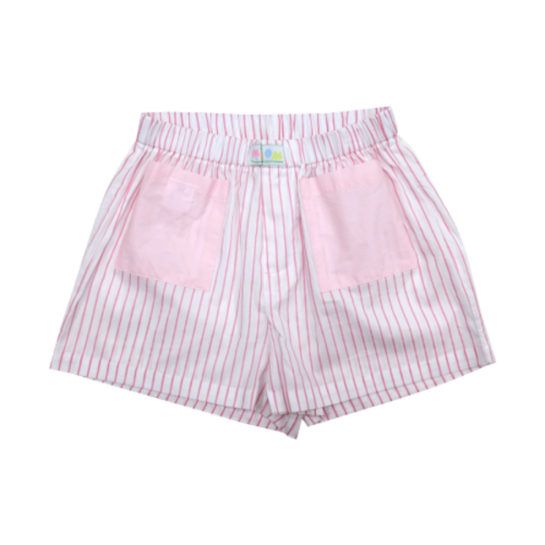 MMOM 扁平桃色短褲 粉色 