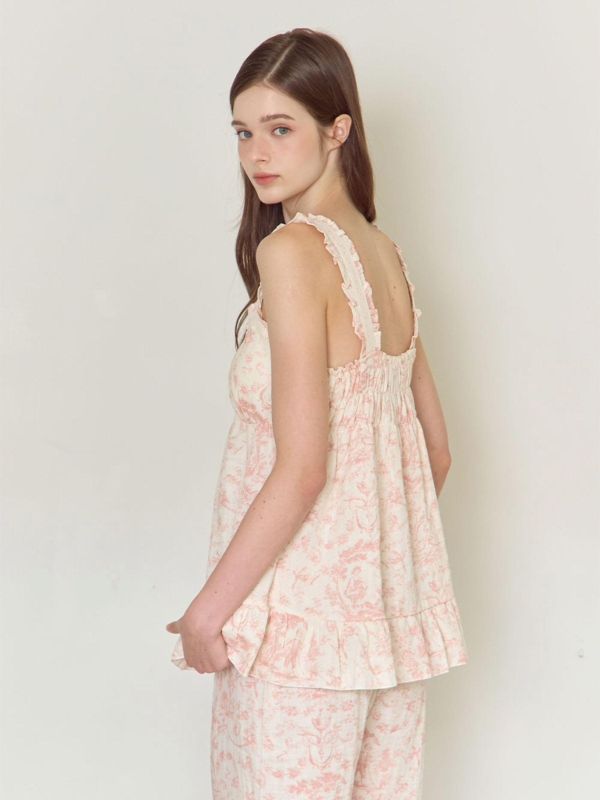 LUNALUZ 復古朱依紋睡衣套裝 