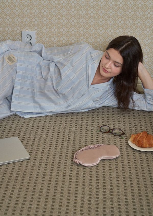 VIVIHOME 巴黎記憶藍色睡衣套裝 