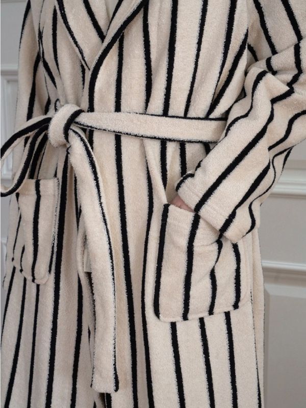 VIVIHOME  Rêve en Lumière Robe｜晨光之夢條紋睡袍 