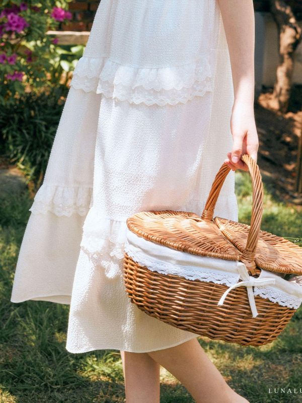 LUNALUZ 奢華蕾絲睡衣洋裝 