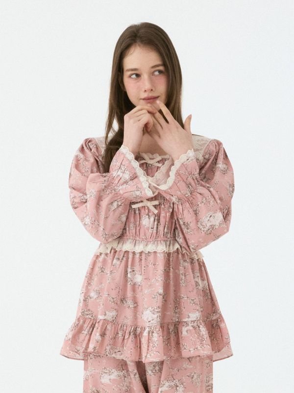 LUNALUZ  托卡散策系列｜夏洛特 睡衣套裝 26S 