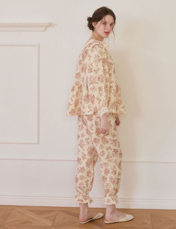 LUNALUZ 雙層紗棉兩件式睡衣 