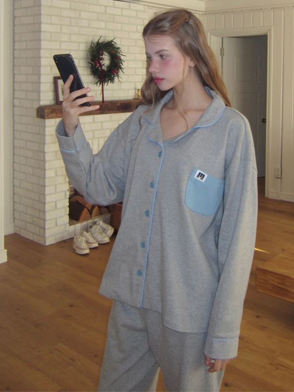 MMOM Sleepy 家居睡衣套裝｜灰色 