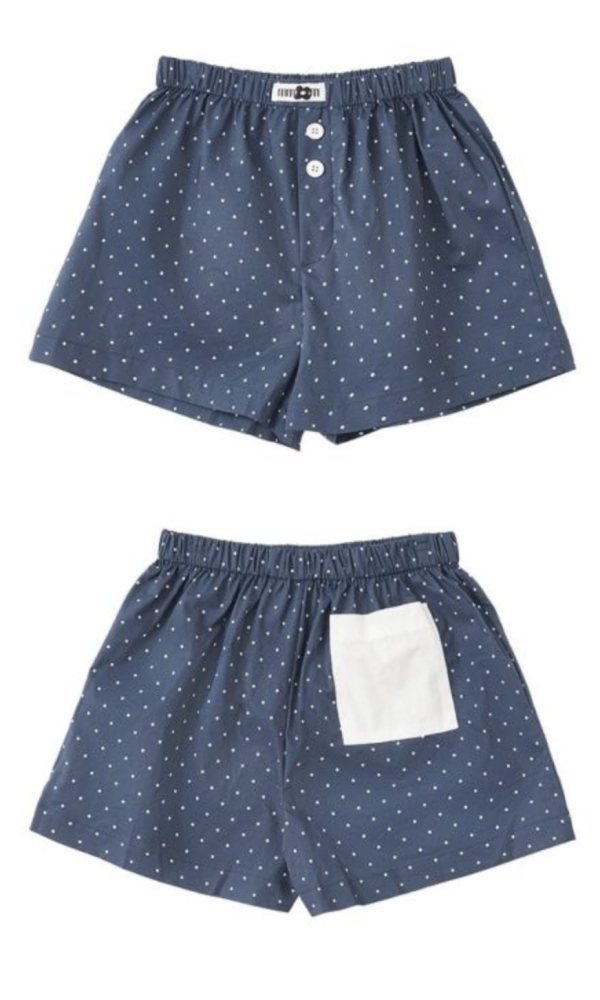 MMOM 園點短褲 海軍藍 