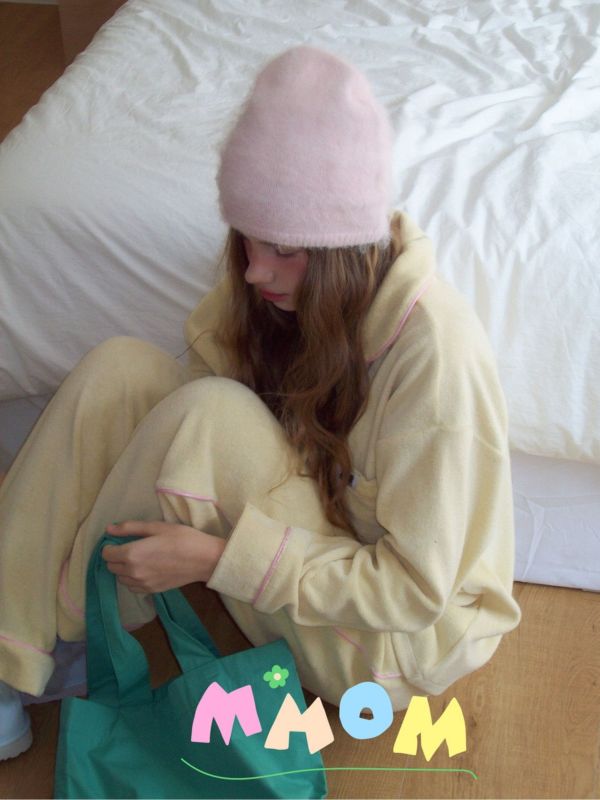 MMOM 柔軟保暖時尚家居服｜奶油色 