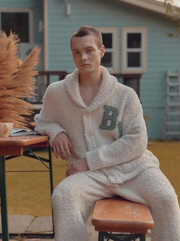 BALCONY 時尚休閒毛絨男款家居服 